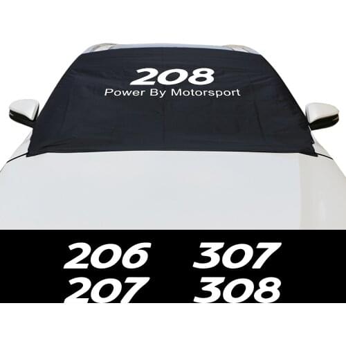 Car Windshield Snow Ice Block Covers Auto Accessories for Peugeot 107 206 207 208 301 306 307 308 406 407 408 508 607 2008 5008