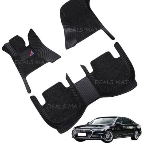Car floor mats for audi a4 b8 a5 sportback a3 8p a6 c7 c6 q3 q7 4l a7 a6 q7 b6 avant tt RS 4 5 6 7 q5 q7 100 mk1 car floor mats
