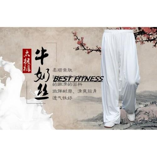 MICRO FIBER Tai Chi pants Lantern pants Tai Chi clothing for men and women in spring and summerTaijiquan martial arts pants