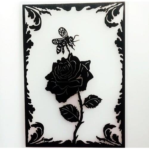 YLEF060 Flower Plastic Embossing Folder For Scrapbook Stencils DIY Photo Album Cards Making Decoration Scrapbooking Template