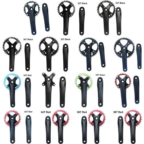 170mm Bike Crankset Bicycle 30t 32t 34t 36t 38t 40t 42t Bicycle Sprocket Parts Mtb Bicycle Crank Arm Set