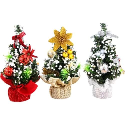 FAROOT New Mini Christmas Tree Artificial Desktop Christmas Tree And Cute Christmas Decorations For Home Office Hot Sale