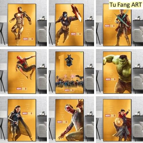 Canvas Painting Wall Art Marvel Movie Superhero Posters and Prints Room Decor Pictures Living Kids Home Decoration Wall Decor