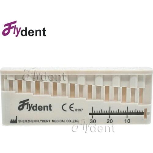 1pc Dental Autoclavable plastic Stand Ruler Dentist Instrument box Ruler Products Equipment Mini Measuring Block