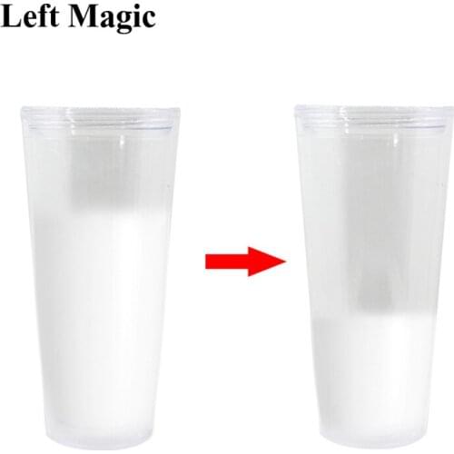 Large Size Super Wonder Glass Magic Tricks Transparent Milk Cup Stage Street Close Up Magic Props Illusion Accessories Gimmick