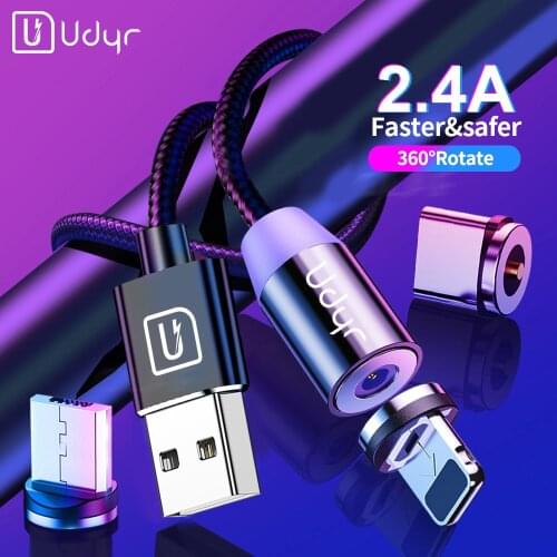 Udyr Magnetic Micro USB Type C Cable For iPhone Xiaomi Android Mobile Phone Fast Charging USB Cable Magnet Charger Wire Cord