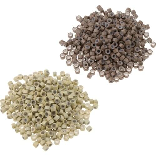 Hair Extension Micro Rings Silicone Micro Loop Hair Beads 1000 PCS