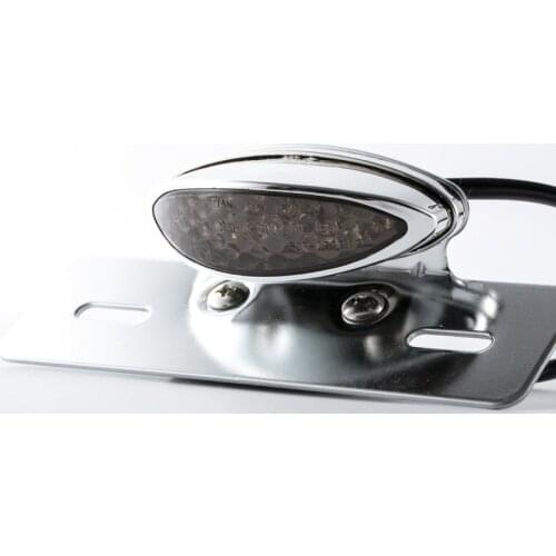 Motorcycle Brake Taillight Motorbike Stop License Plate Lamp For ATV Scooter Chopper Dirt