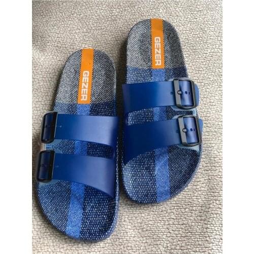 Male Slippers Slip-Resistant Outsole Home Inside Balcony Bathroom Garden Pool Beach Male Slippers Quality Luxury Comfortable Gift Man Slippers