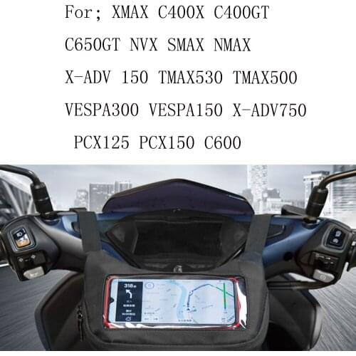 For Yamaha XMAX SMAX155 NVX155 NMAX155 scooter navigation bag, waterproof, front navigation bag