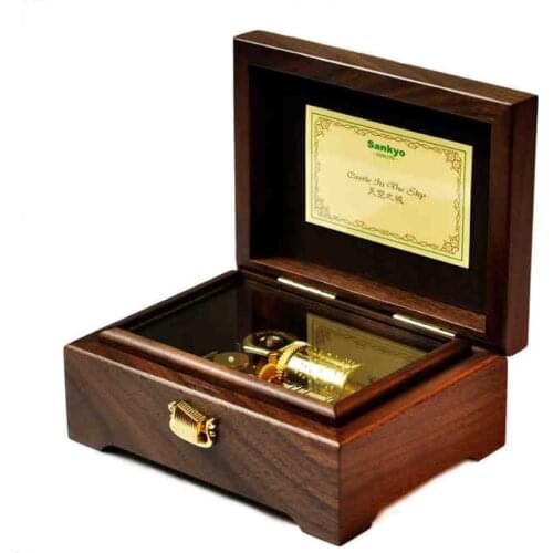 New Luxury Wooden Music Box 23 Tones Music Box Mechanism new year Christmas Birthday Gifts