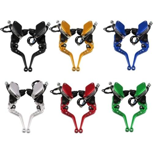 A Pair of Motorcycle Dual Hydraulic Brake Pump Master Levers 22mm 50cc-300cc