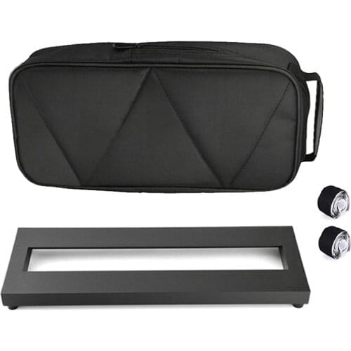 Guitar Effect Pedal Board Aluminum Alloy Pedalboard 15×4.9 Inch Small Size with Carrying Bag for Guitar Pedal guitar accessories
