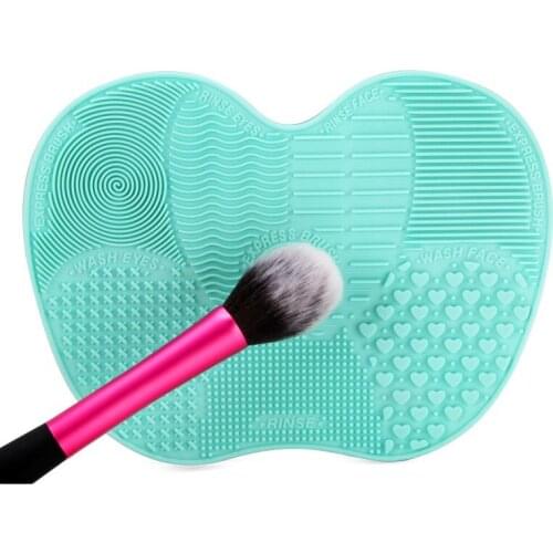 Sucker Silicone Cosmetic Makeup Brush Cleanser Mat On Handbasin Washing Pad Scrubber Board Washing Makeup Clean