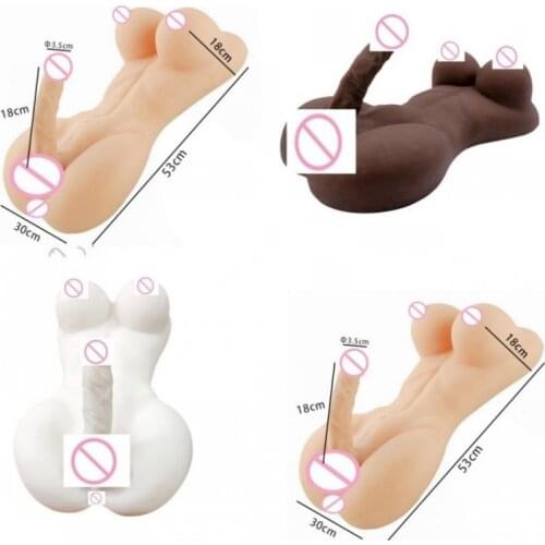 Sex toy mans torso 18 cm penis dildo lesbian love doll silicone male masturbation dildo adult sex products