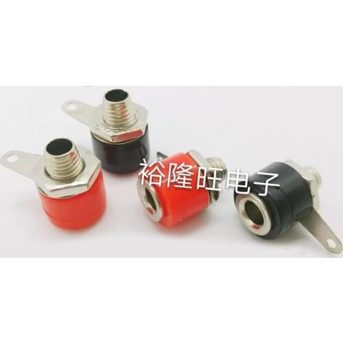 Smonisia 500pcs/lot 4mm Banana Socket Terminal Connector Instument Universal Electric Meter Speaker Signal Connector