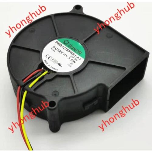 SUNON PMB1275PNB1-AY (2).F.GN DC 12V 3.6W 3-Wire 75x75x30mm Server Cooling Fan