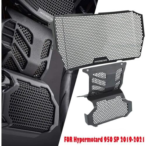 For Ducati 950 Hypermotard 950 SP 2019 Motorcycle Engine Radiator Guard Protector Grille Cover Motorbike Oil cooler Guard Grill