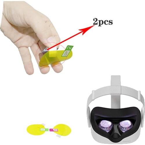 4pcs Lens Protective Film VR Screen Protectors for Oculus Quest 2 VR Headset Glasses Accessories