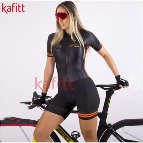 Kafitt New Womens Cycling Wear Casual Suit Ropa Ciclismo Short Sleeve Jumpsuit Ciclismo Feminino Mountain Bike Sweatshirt Pro