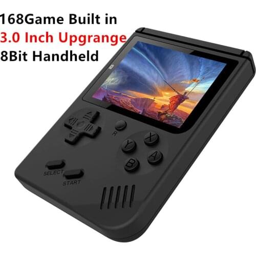 2018 New Upgrade RS-6 Portable Mini Handheld Game Console gift 8Bit 3.0 Inch Color LCD Kids Color Game Player Built-in 168 games