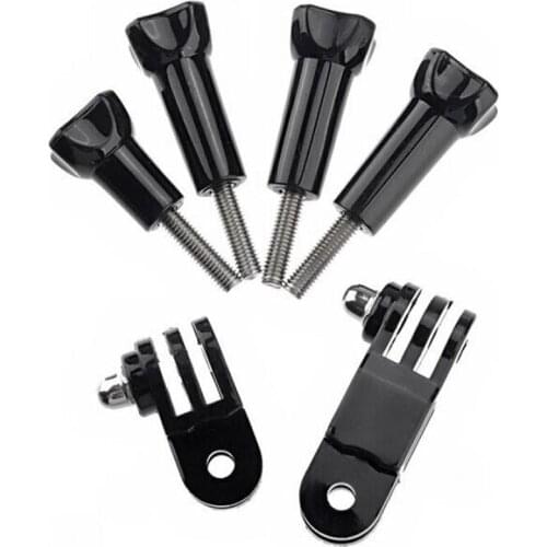 3-way Pivot Arm Bicycle Bike Helmet Car Mount Extension adapter Thumb Screw Bolts for Gopro Hero 2 3 3+ 4 5 SJCAM SJ4000 SJ5000