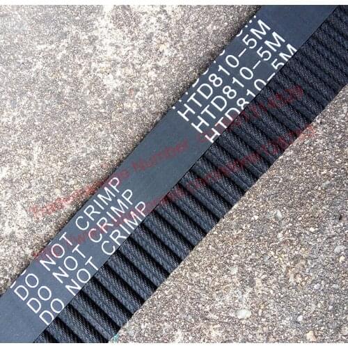 5pcs HTD5M belt 810-5M-15 Teeth 162 Length 810mm Width 15mm 5M timing belt rubber closed-loop belt 810 HTD 5M S5M Belt Pulley