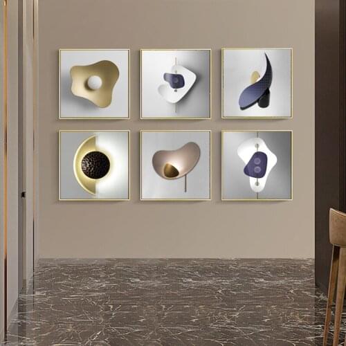 Abstract Modern Geometry 3D Solid Posters And Prints Modern Wall Art Pictures For Living Room Home Decor Nordic Canvas Paintings