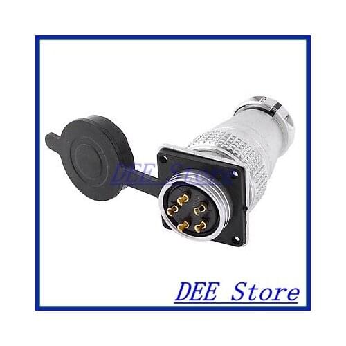 AC 400V 25A 5Pin Electric Deck Aviation Connector Adapter Plug Y28-5