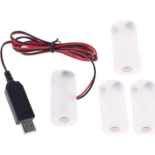 LR14 C Battery Eliminator USB Power Supply Replace 1 to 4pcs 1.5V C Cell Battery T3LB