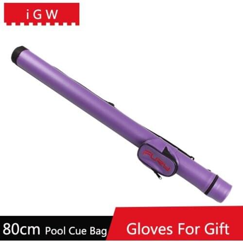 Purple Color 80cm Fury PU 1/2 Pool Cue Case Billiard Cues Bag Billiards Accessories China