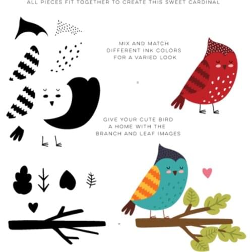 Tree Singing Birds Transparent Stamp Clear Stamps for DIY Scrapbooking Paper Cards Making Decorative Crafts Supplies New 2018