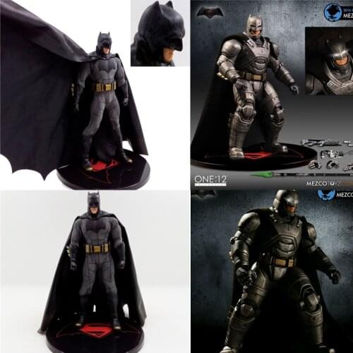 Mezco One 12 Bruce Wayne Action Figure Armor Collective High Quality BJD Toy Doll Gift