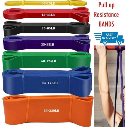 Resistance Bands Exercise Elastic Natural latex Workout Ruber Loop Strength rubber band for Fitness Equipment Training Expander