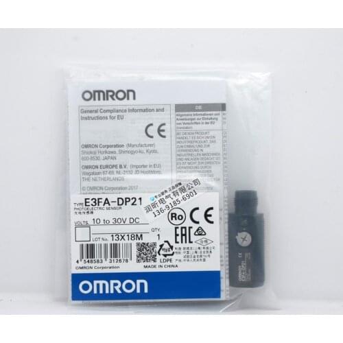 E3FA-DP11/12/13/14 E3FA-DP21/22/23/24/25 OMRON 100% New & Original Photoelectric Sensor