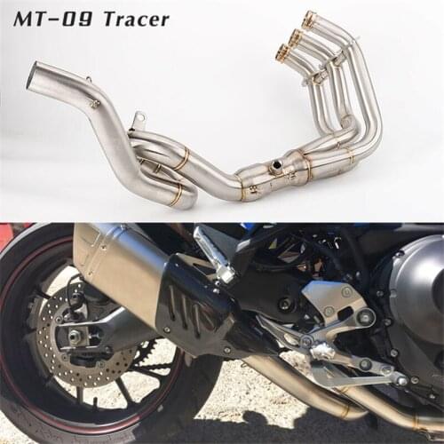 Motorcycle Modified Exhaust Pipe Muffler MT-09 TRACER Front Section FZ09 MT09 Swing Front Section