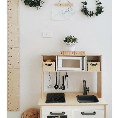 Nordic Style Kids Children Height Ruler Wooden Kids Growth Size Chart Height Measure Ruler For Kids Room Children Room Decor