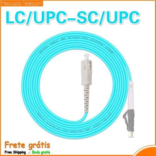 Multimode fiber optic patch cord LC/UPC-SC/UPC 10G 5pcs/LotOM3 fiber optic cable free shipping