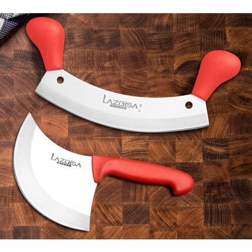 Lazbisa Kitchen Knife Set Meat Line Pizza Pita Pie Meat Chopper Line Set of 2 Набор кухонных ножей Meat Line Pizza Pita Pie Meat