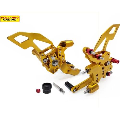 GOLD Motorcycle Rearset Footpegs Full Rev Racing For DUCATI 959 ALL REARSETS