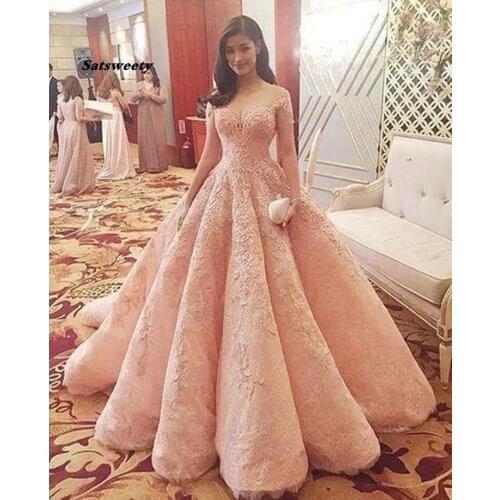 2021 Blush Pink New Fashion Gorgeous Ball Gown Sweet 16 Gowns pink long Quinceanera Dresses