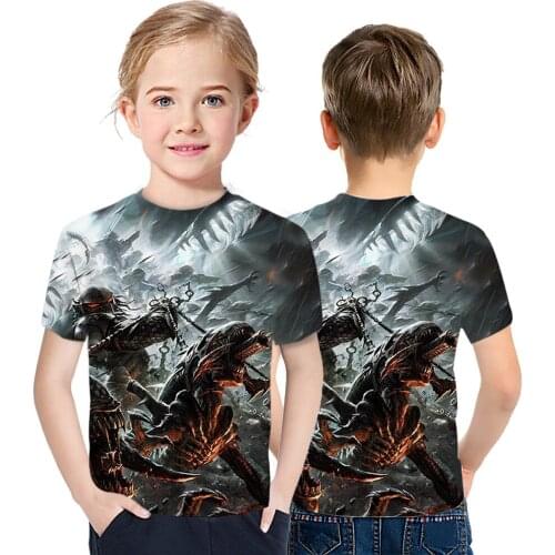 New GVT Summer Men And Women T-Shirt 3D Printing Design Fashion Personality Children Wear Oversized Street Style Short Sleeve