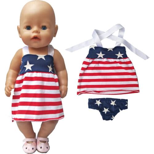 Baby Doll Clothes Rompers 17 Inch Baby Dolls Jumpsuit Birthday Gifts