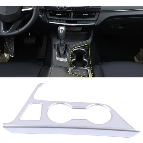 Fit for Cadillac CT4-V 2020 Car Accessories ABS Matte/Carbon Seat Water Cup Holder Cover Trim 1pcs Left Hand