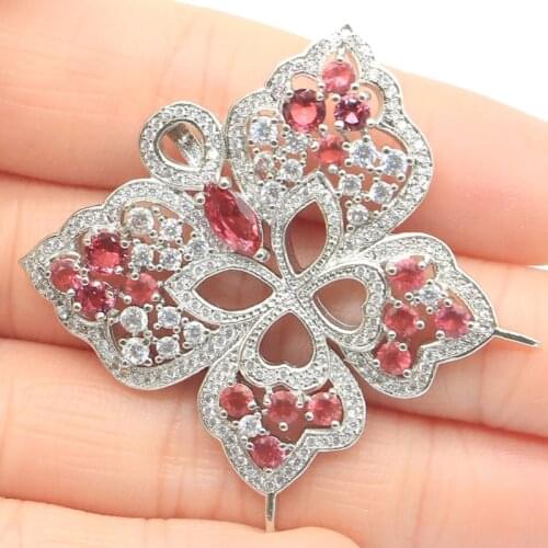 48x45mm Anniversary Butterfly Shape Golden Citrine Green Peridot Birthday Gift 925 Sterling Silver Pendant