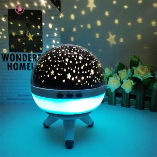 Night Light Projector Romantic Starry Sky Star Rotating Led Night Lights for Children Kids Baby Sleeping Lamp Projection Decor