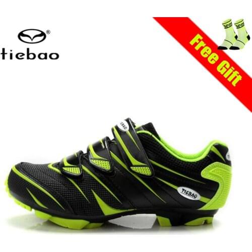 Tiebao Professional Cycling Shoes Men Mountain Bike Sneakers Sapatilha Ciclismo Mtb Self-locking Breathable Riding Bicycle Shoes