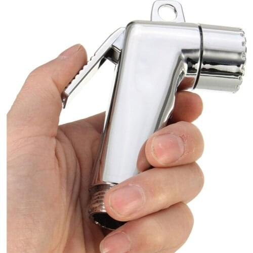 1Pcs Leante Silver White Hand Held Bidet Toilet Bidet Handheld Portable Bidet Sprayer Shattaf Toilet Shower Spray Bidet Faucet