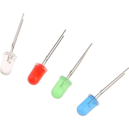 100Pcs (25pcs / Each Color) LED Super Bright 2mm Light Emitting Diodes