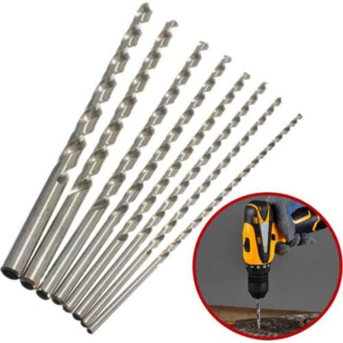 1PC Diameter 2-6mm Twist Drill 160-300mm Extra Long HSS Straight Shank Holesaw Drill Bit Cutter For Wood Metal Power Rotary Tool